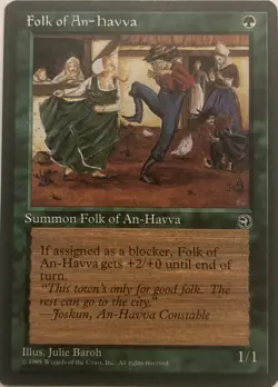 Magic the Gathering MTG Folk of An-Havva (87a) Homelands NM ✅ - Image 1