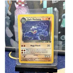 Pokemon Dark Machamp Team Rocket 10/82 Holo Rare Unlimited 70 HP - Image 1