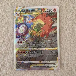 Charizard VSTAR SWSH262 Alternate Art Full Art Black Star Promo Pokemon Card! - Image 1