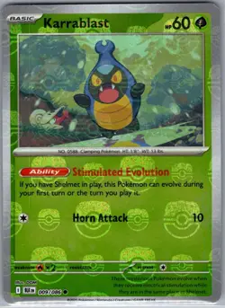 Karrablast Master Ball 009/086 SV: Black Bolt - Pokemon Card - NM - Image 1
