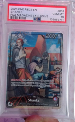 Shanks (2025 PSA Magazine Promo) OP09-001 One Piece Promo Card & Magazine - Image 4