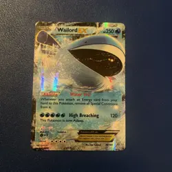 Pokemon TCG Wailord EX Primal Clash Holo Ultra Rare Card 38/160 2015 NM - Image 1