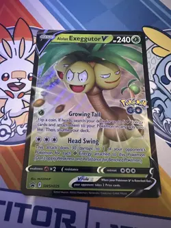 Alolan Exeggutor V SWSH225 Black Star Promo JUMBO SIZE Pokemon Cards TCG NM - Image 1