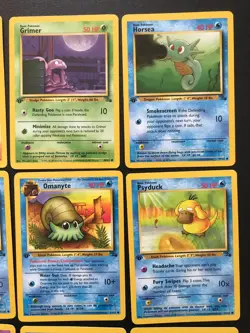 Complete 1st Edition COMMON cards Pokemon FOSSIL Set WOTC Vintage - Image 3