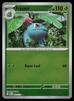 Ivysaur 002/132 Common Mega Evolution Pokemon Reverse Holo Near Mint - Image 1
