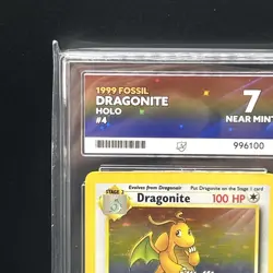 Dragonite 4/62 Holo Fossil Pokemon TCG ACE 7 - Image 2