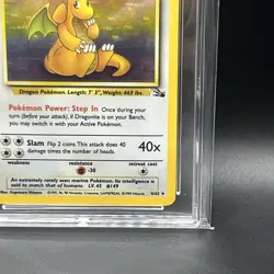 Dragonite 4/62 Holo Fossil Pokemon TCG ACE 7 - Image 4