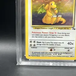 Dragonite 4/62 Holo Fossil Pokemon TCG ACE 7 - Image 5