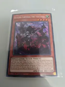 YUGIOH BLAZING CARTESIA, THE VIRTUOUS SECRET RARE NEAR MINT MP23-EN162 - Image 1