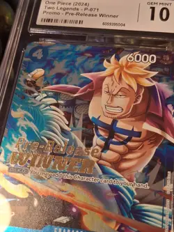 ✨2024 One Piece Promo Marco - OP08 Pre-Release Winner P-071 CGC / PSA 10✨ - Image 3