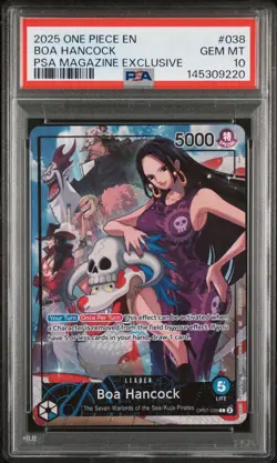 One Piece Boa Hancock and Shanks PSA Magazine Promo 2025 SEQUENTIAL PSA 10s - Image 5