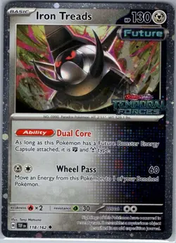 Iron Treads (Temporal Forces Stamped) 118/162 Holo - Pokemon Card - NM - Image 1