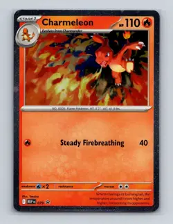 Charmeleon 079 Pokemon Mega Evolution Black Star Promo Cosmos Holo Card NM+ (c) - Image 1