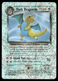 Pokemon Cards Dark Dragonite 5/110 Reverse Holo Legendary Collection LP - Image 1