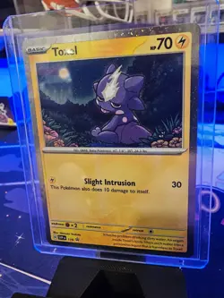 Toxel SVP 119 Scarlet & Violet Black Star Promo Cosmos Holo Pokemon Card NM - Image 3