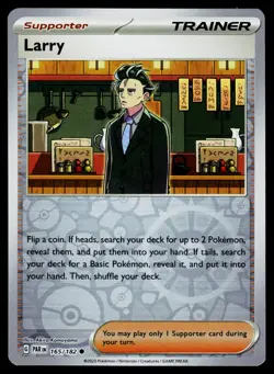Larry 165/182 Common Paradox Rift Pokemon Reverse Holo NM - Image 1