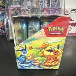 Pokemon TCG Prismatic Evolutions Mini Tin Display SEALED | 8 Mini Tins - Image 2