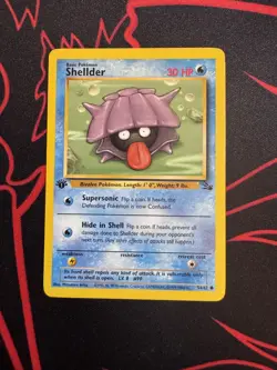 Pokemon Shellder Common 1st Edition Fossil 54/62 - Image 1