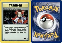 💥 Pokemon TCG Team Rocket Set Rare Holo Rocket's Sneak Attack # 16/82 VLP - Image 1