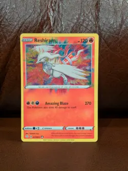 Pokemon TCG Shining Fates Reshiram 17/72 Amazing Rare Holo - Image 1