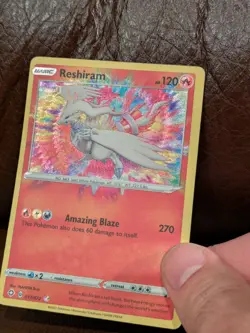 Pokemon TCG Shining Fates Reshiram 17/72 Amazing Rare Holo - Image 2