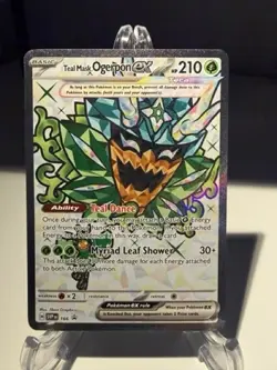 Pokemon TCG Black Star Promo: Teal Mask Ogerpon EX #166 - Image 1