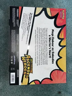 Pokemon Mega Evelutions Ascended Hero’s Mega Emboar Ex Box Sealed! New! - Image 2