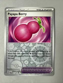 Pokemon TCG * SV Stellar Crown 141/142 Payapa Berry * REVERSE HOLO U * FRESH PK - Image 1