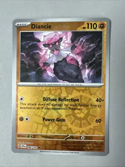 Pokemon TCG * SV Stellar Crown * 86/142 Diancie * REVERSE HOLO U * FRESH PK - Image 1