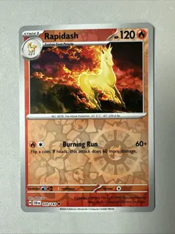 Pokemon TCG * SV Stellar Crown * 20/142 Rapidash * REVERSE HOLO U * FRESH PK - Image 1