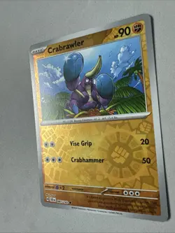 Pokemon TCG * SV Stellar Crown * 87/142 Crabrawler * REVERSE HOLO C * FRESH PK - Image 2