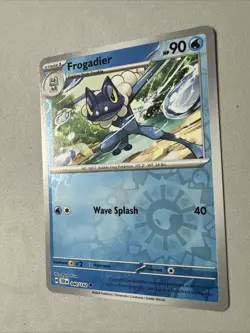 Pokemon TCG * SV Stellar Crown * 40/142 Frogadier * REVERSE HOLO U * FRESH PK - Image 2