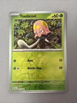 Pokemon TCG * SV Stellar Crown * 17/142 Toedscool * REVERSE HOLO C * FRESH PK - Image 1