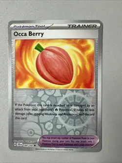 Pokemon TCG * SV Stellar Crown * 140/142 Occa Berry * REVERSE HOLO U * FRESH PK - Image 1