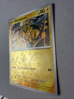 Pokemon TCG * SV Stellar Crown * 46/142 Electabuzz * REVERSE HOLO Common * NM - Image 2