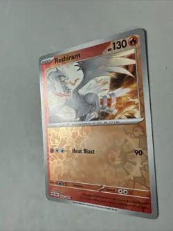 Pokemon TCG * SV Stellar Crown * 22/142 Reshiram * REVERSE HOLO U * FRESH PK - Image 2