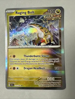 Pokemon TCG * SV Stellar Crown * 111/142 Raging Bolt Holo Rare * FRESH PK - Image 1