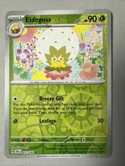 Pokemon TCG * SV Stellar Crown * 11/142 Eldegoss * REVERSE HOLO U * FRESH PK - Image 1