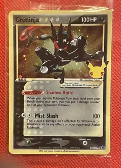 Pokemon TCG Greninja Gold Star Sealed Promo Gold Star, SWSH144 - Image 1