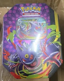 Pokemon TCG: Mega Moonlit Tin (Mega Gengar EX) - Brand New & Sealed - Preorder! - Image 2