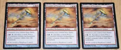 MTG 3x Rare Legendary Artifact Enchantment HAMMER OF PURPHOROS - Image 1