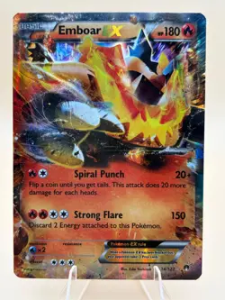 Emboar EX 14/122 Holo EX Rare BREAKpoint Pokemon Near Mint - Image 1