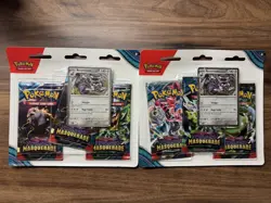 2x Pokemon TCG Twilight Masquerade Triple Blister New and Sealed Revavroom Promo - Image 1