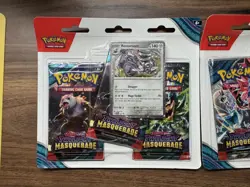 2x Pokemon TCG Twilight Masquerade Triple Blister New and Sealed Revavroom Promo - Image 2