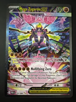 Mega Zygarde EX 120/088 Pokemon Perfect Order Full Art Special Illustration Rare - Image 1