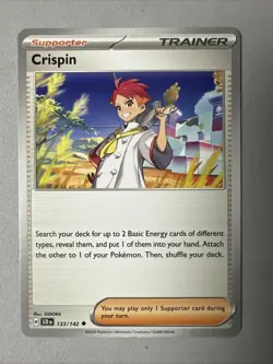 Pokemon TCG * SV Stellar Crown * 133/142 Crispin Uncommon * FRESH PK - Image 1
