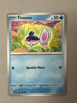 Pokemon TCG * SV Stellar Crown * 35/142 Finneon Common * FRESH PK - Image 1