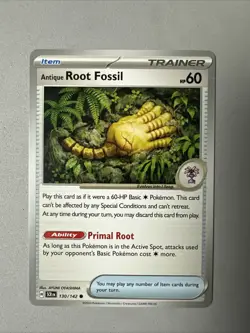 Pokemon TCG * SV Stellar Crown * 130/142 Antique Root Fossil Common * FRESH PK - Image 1
