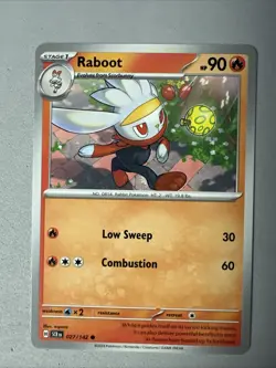 Pokemon TCG * SV Stellar Crown * 27/142 Raboot Common * FRESH PK - Image 1