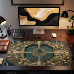 MTG Playmat | Retro Pixel Orzhov Themed Playmat | Unofficial MTG Playmat - Image 2